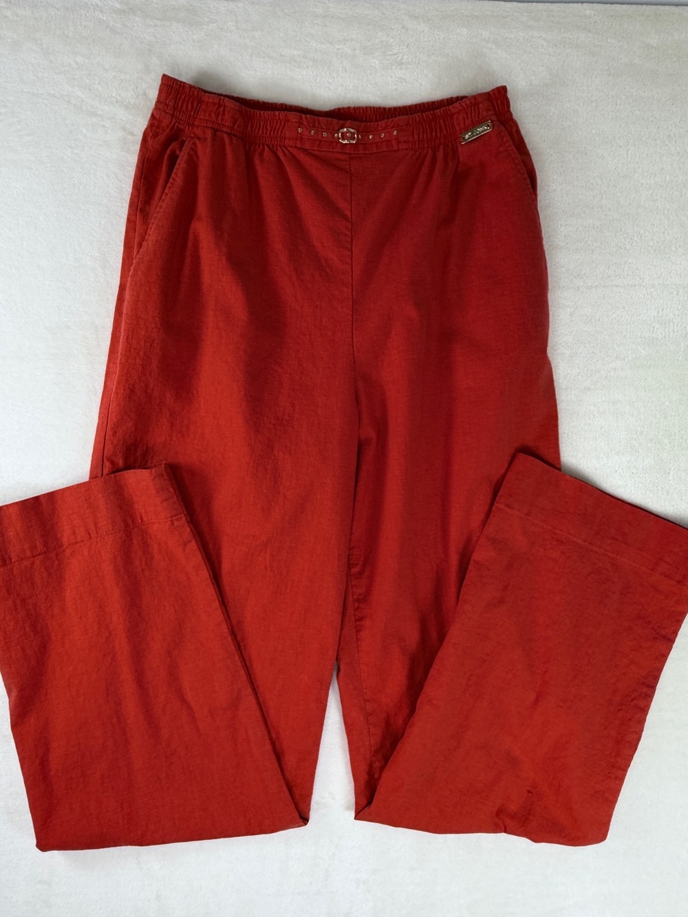 St. John Sport by Marie Gray Orange Pants. Women’s Small